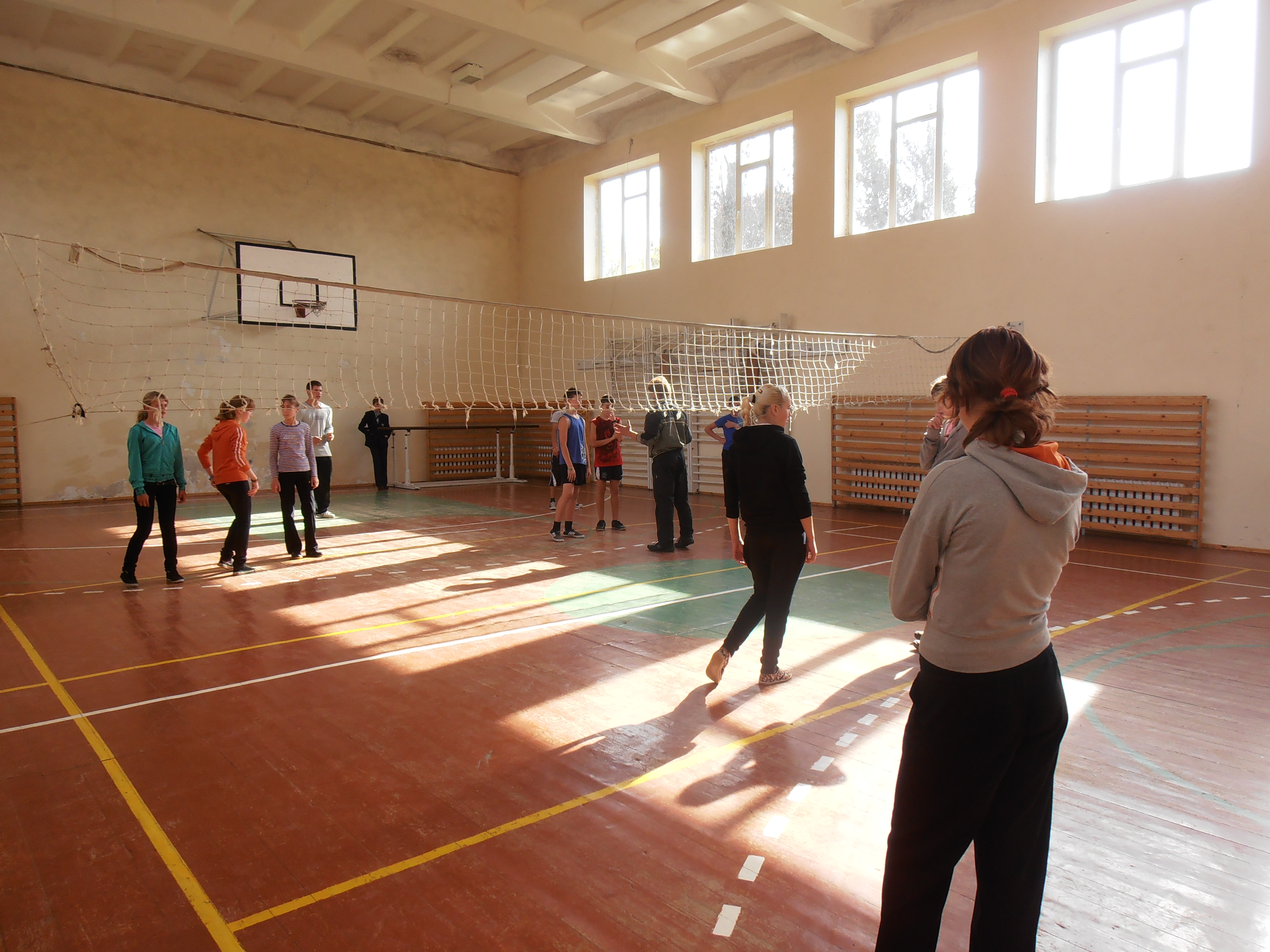 W sali sportowej